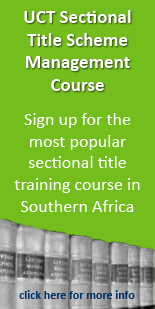 UCT Sectional Title Scheme Management course