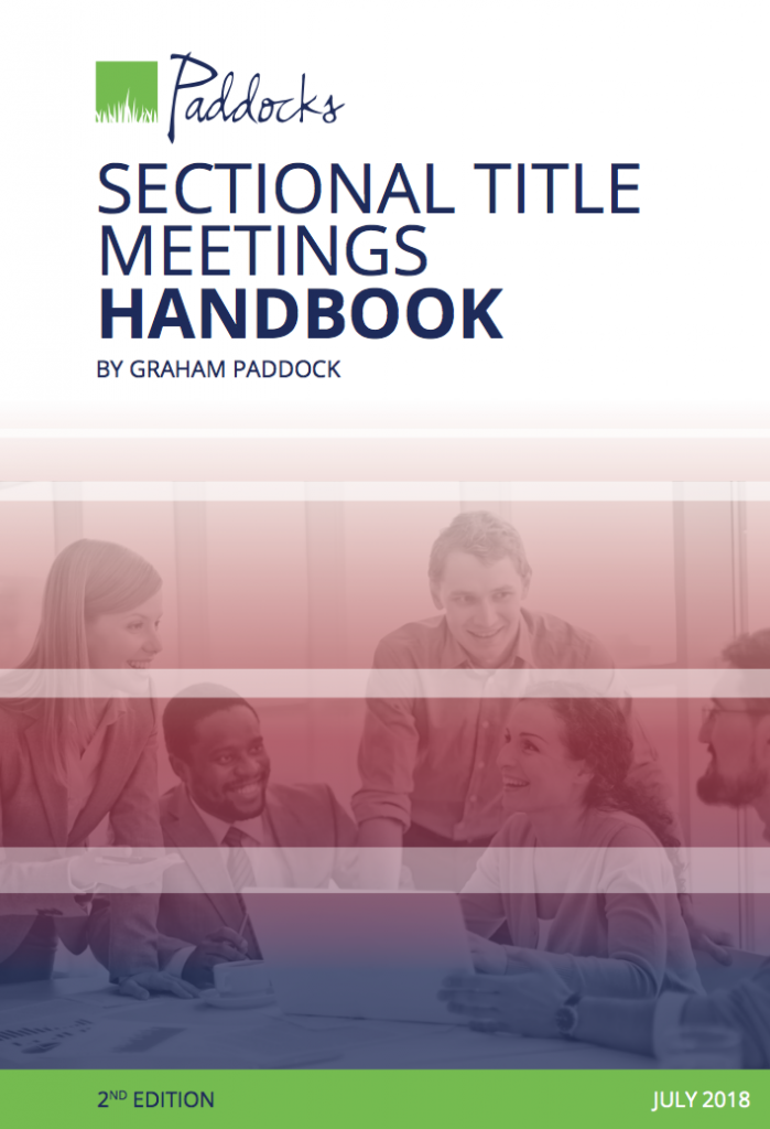 Sectional Title Meetings Handbook eBook Paddocks