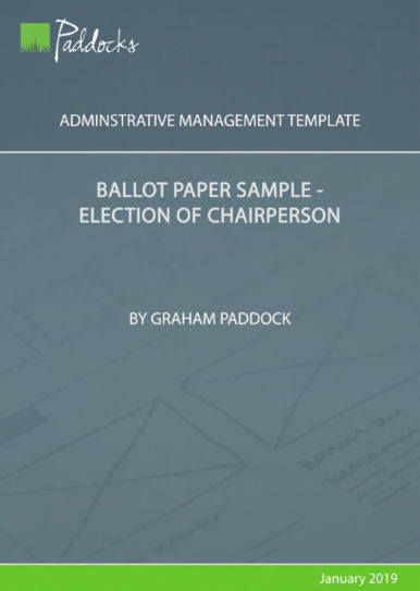 Ballot paper sample_election of chairperson