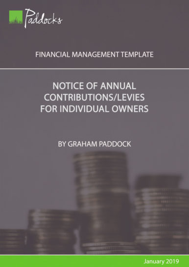 Notice of Annual Contributions_Levies for Individual Owners by Graham Paddock
