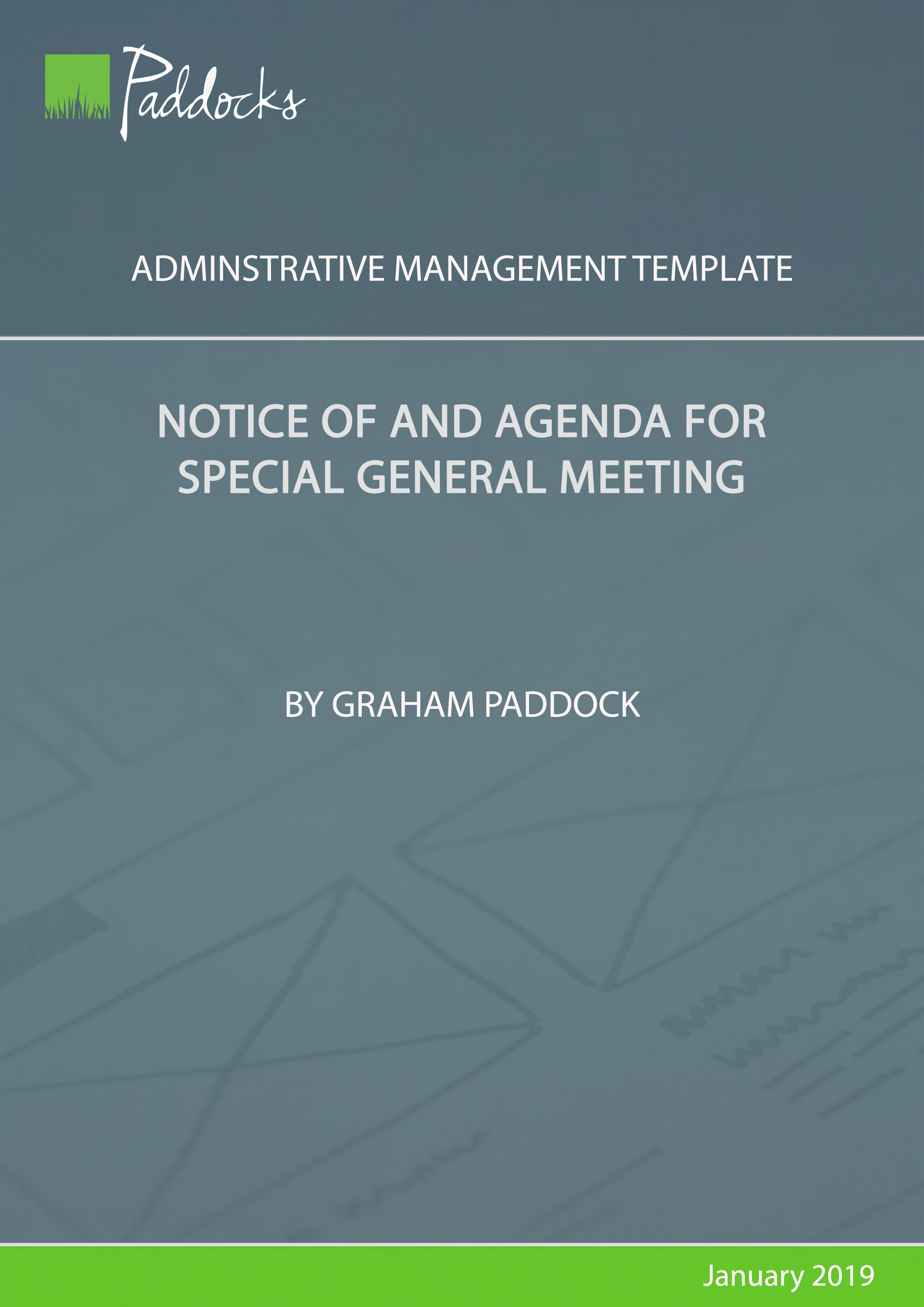 Template Notice Of And Agenda For Special General Meeting Paddocks template-notice-of-and-agenda-for-special-general-meeting-paddocks