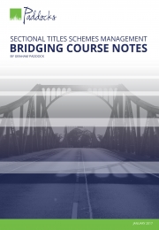 Sectional Titles Schemes Management Bridging Course Notes eBook