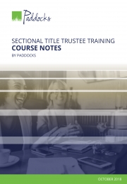 Sectional Title Trustee Training Course Notes