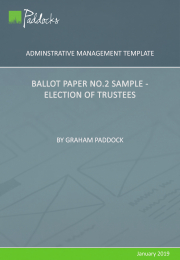 Template - Ballot Paper No.2 Sample – Election of Trustees