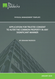 Template - Application for Trustee Consent to add Minor Fixture to or Make other Minor Alteration to Common Property