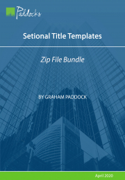 Sectional Title Templates - Bundle