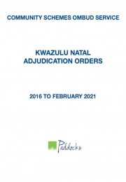 CSOS KZN Orders to Feb 2021