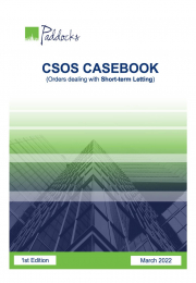 CSOS Casebook: Orders dealing with short-term letting